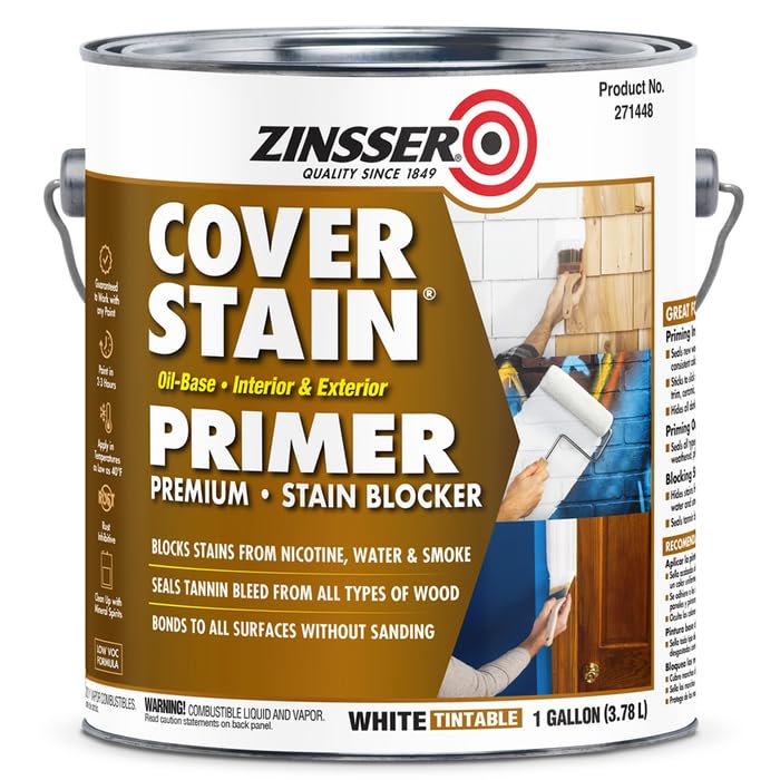 Zinsser 4-Pack White Cover-Stain Oil-Based Primer