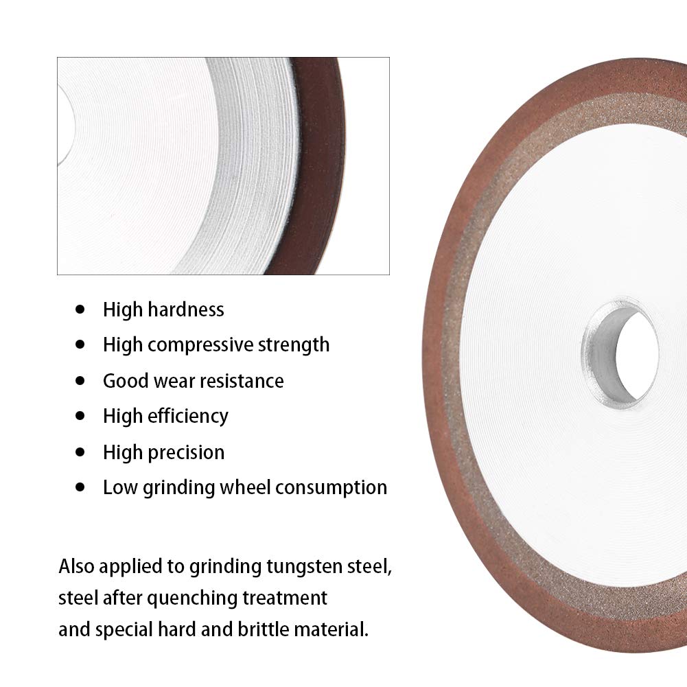 KIMISS Meule de 100 Mm – Disque d'affûtage de Lame de Scie Circulaire pour Acier au Carbure et au Tungstène