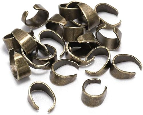 Miniatura 1 de 50 unidslote de clips colgantes de 7 colores, cierres de hebilla para collar, conector de gancho para hacer joyas de bricolaje, bandeja de camafeo,