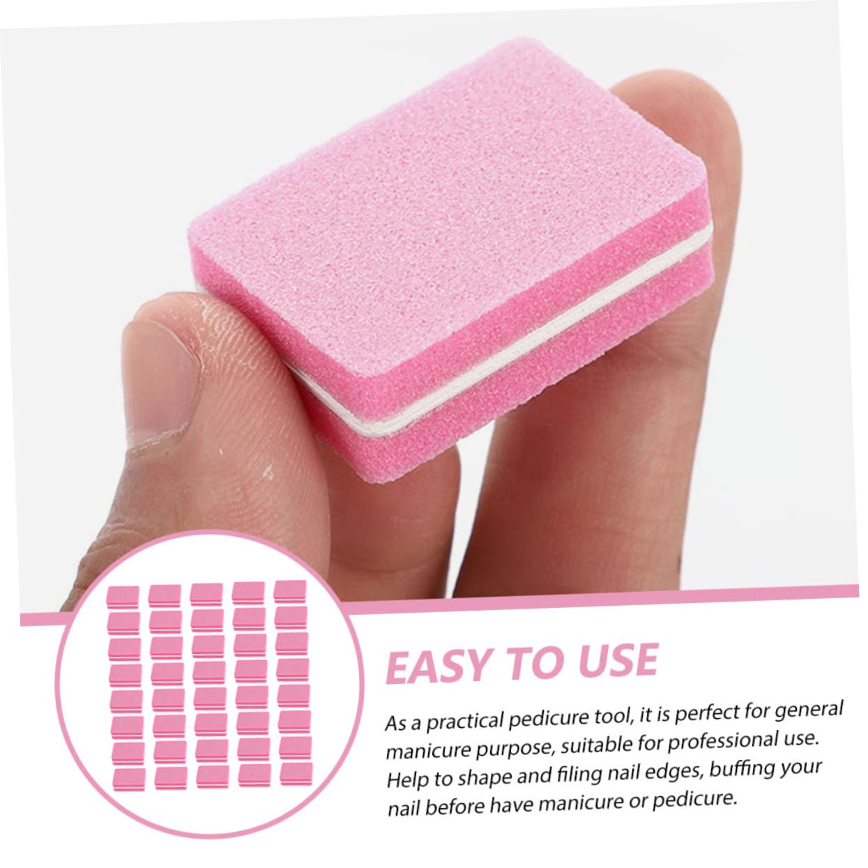 FRCOLOR 250pezzi Limette Per Unghie Professionali Per Manicure e Pedicure e Sicuri Per La Unghie Per e Casa