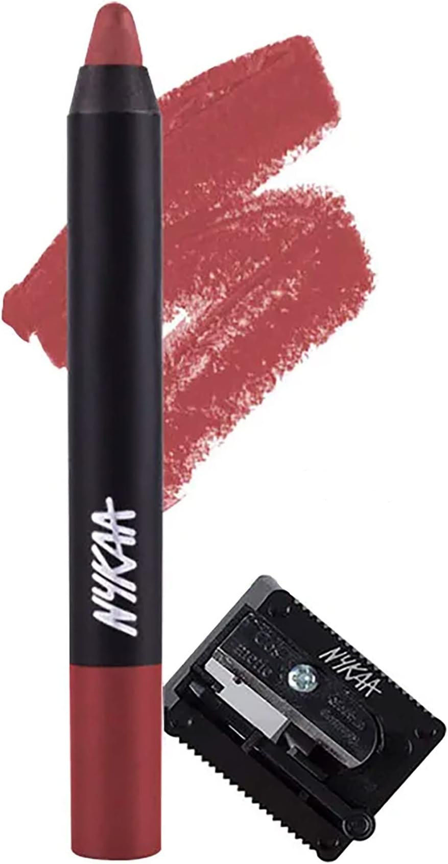NykaaCosmetics Matte-illicious Lip Crayon - 11 Jade Rose For Women 0.09 oz Lipstick