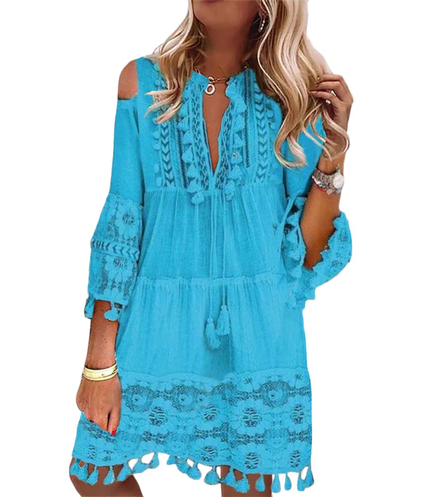 Robe Xhilaration Sans Manches - Confettis Et Dentelle Marine - Taille M - Juniors