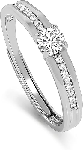 Miniatura 16 de Meissa Anillo de boda ancho de plata 925 para hombre, hecho a mano, anillo de diamantes para mujer, anillos de promesa a juego, tamaño ajustable