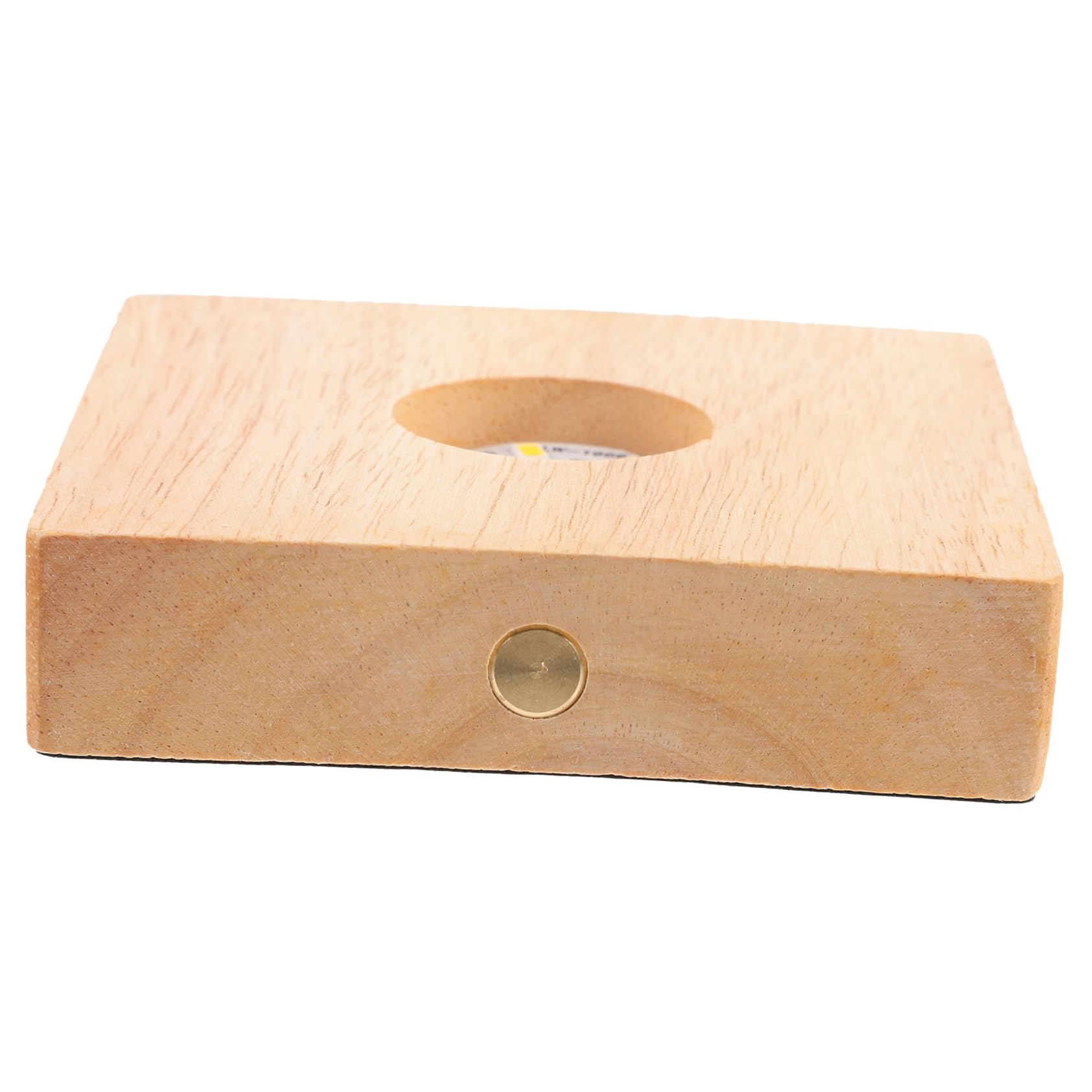 HOMSFOU 1 Set LED Coaster Lighting Coaster Lighting LED Base LED Night Light LED Display Base Luminous Wooden Base Table-top Mat Wooden Desktop Lighting Decor Wood Lighting Base