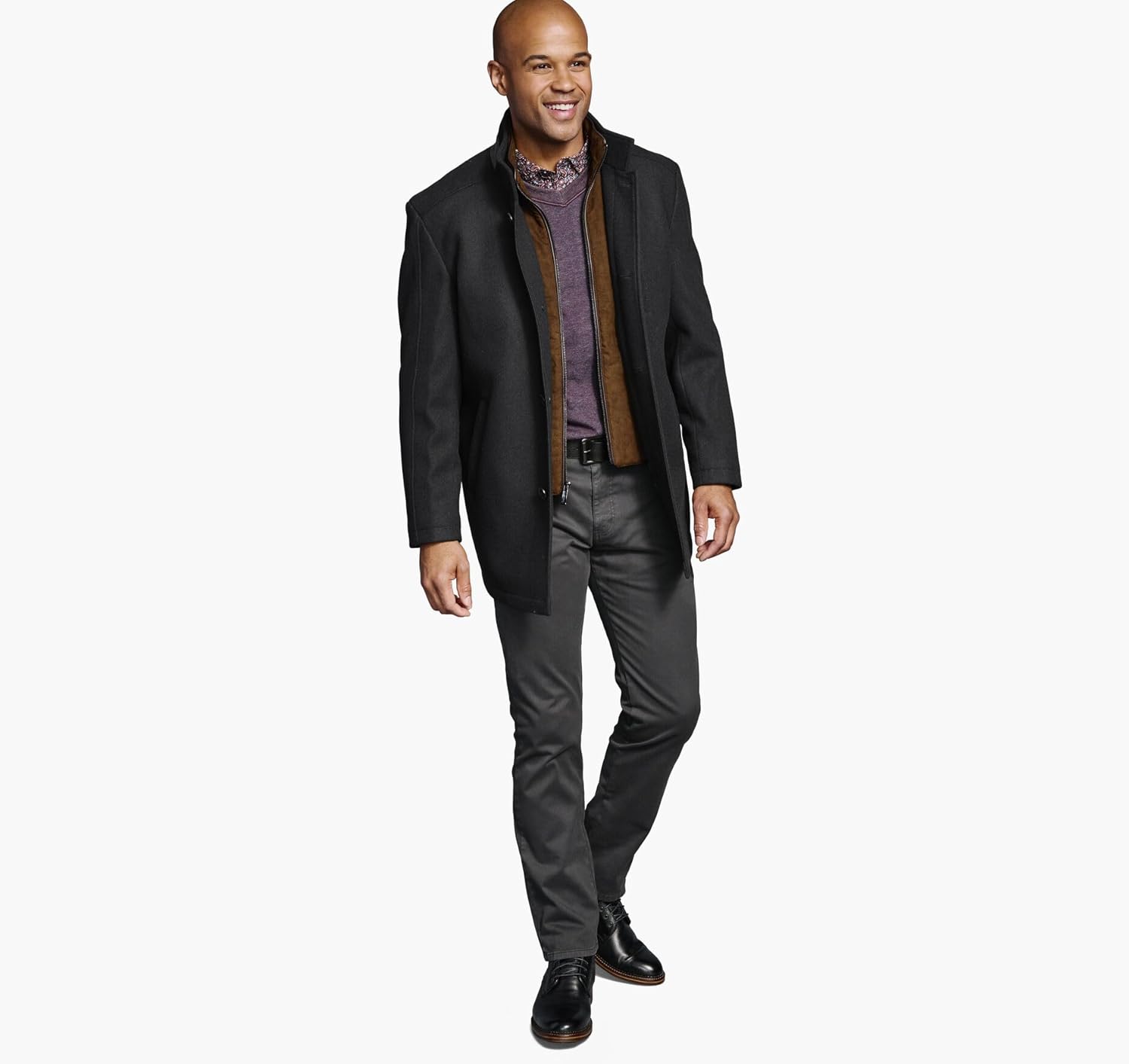 Johnston & Murphy mens Upton Car Coat - Image 3