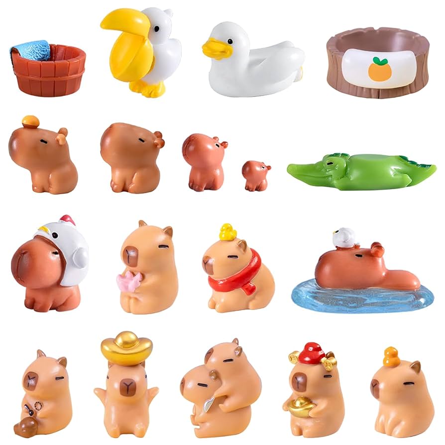 カピバラ Amazon.co.jp: カピバラフィギュア、ミニカピバラ樹脂フィギュア