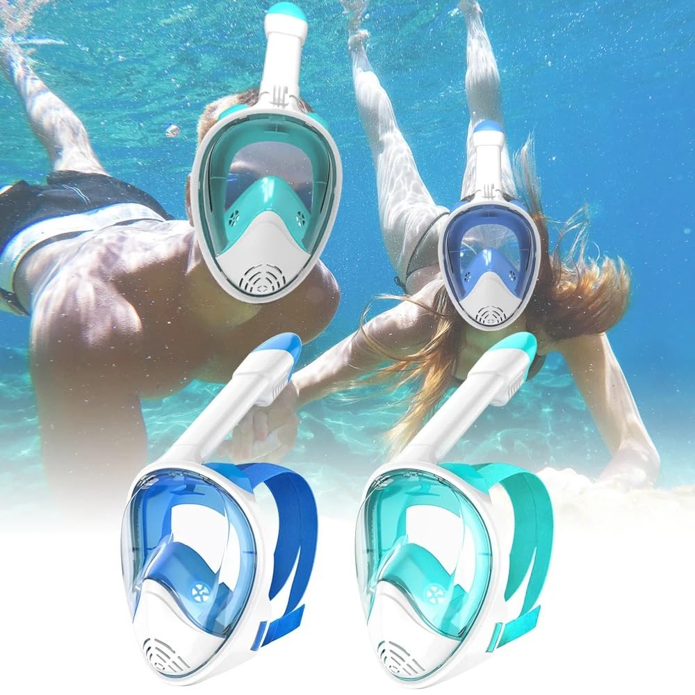 Masque Masque plongée Masque de plongée avec Tuba Masque de plongée sous-Marine Masque de plongée intégral Lunettes Anti-buée