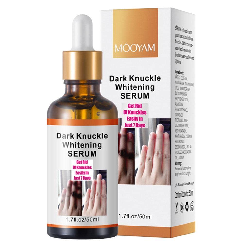 SZYM 50ml Hand Lightening Serum Dark Knuckles Glow Serum Essence Oil for Removing Dark Spots Knuckle Elbow and Knee Dark Knuckle Brightening Serum