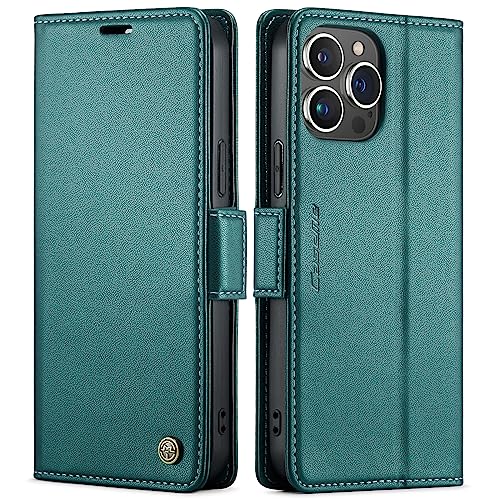 Pochette iPhone 13 Pro Max en cuir premium étui rabat magnétique