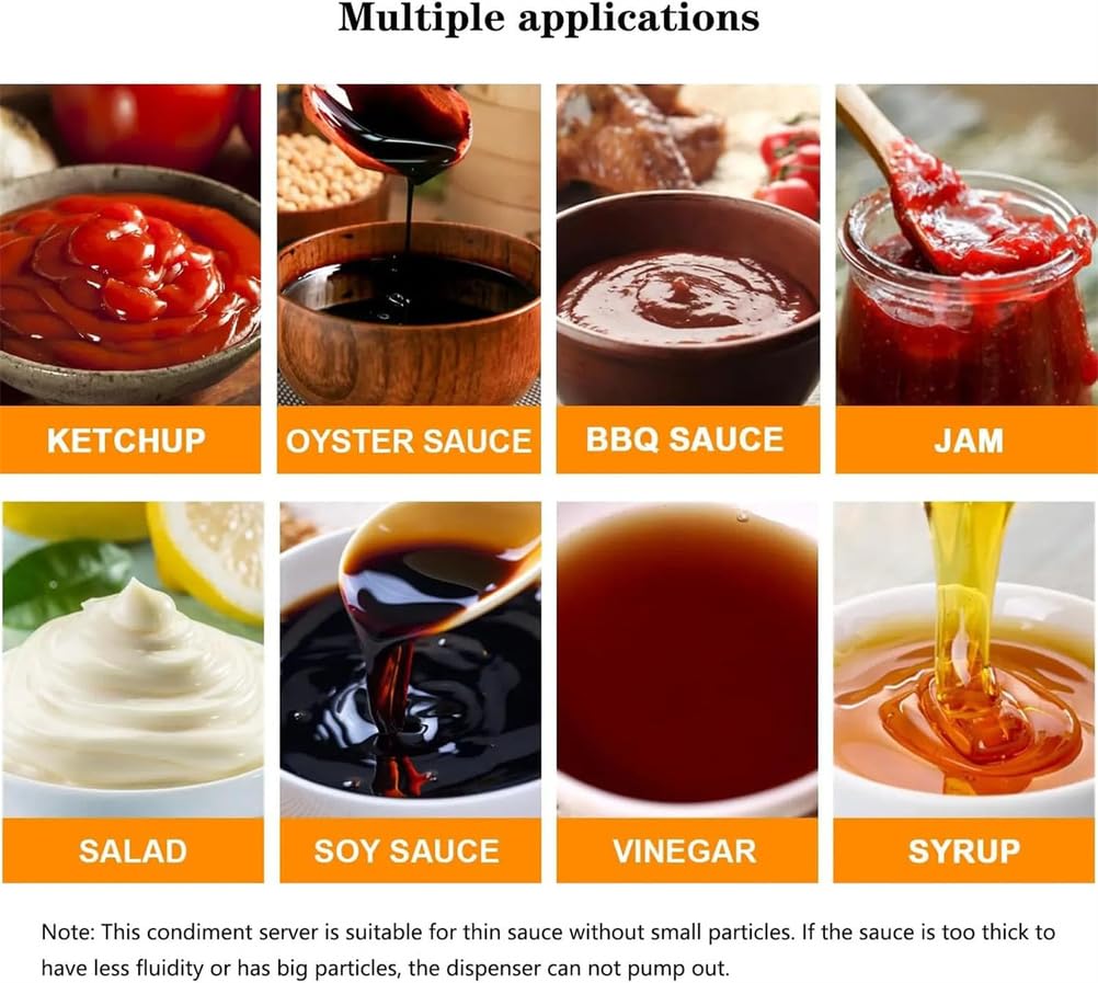 Estación de bombeo de condimentos de 4 cabezales, dispensador de salsa de acero inoxidable para jarabe de mostaza, botella de prensa manual para cocina, hogar, leche, tienda de té