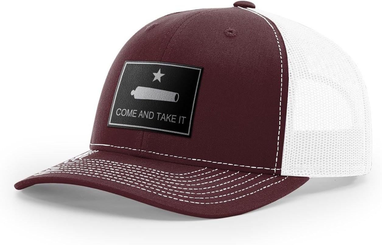 Come and Take It : Cannon (Black Leather), Snapback Hat