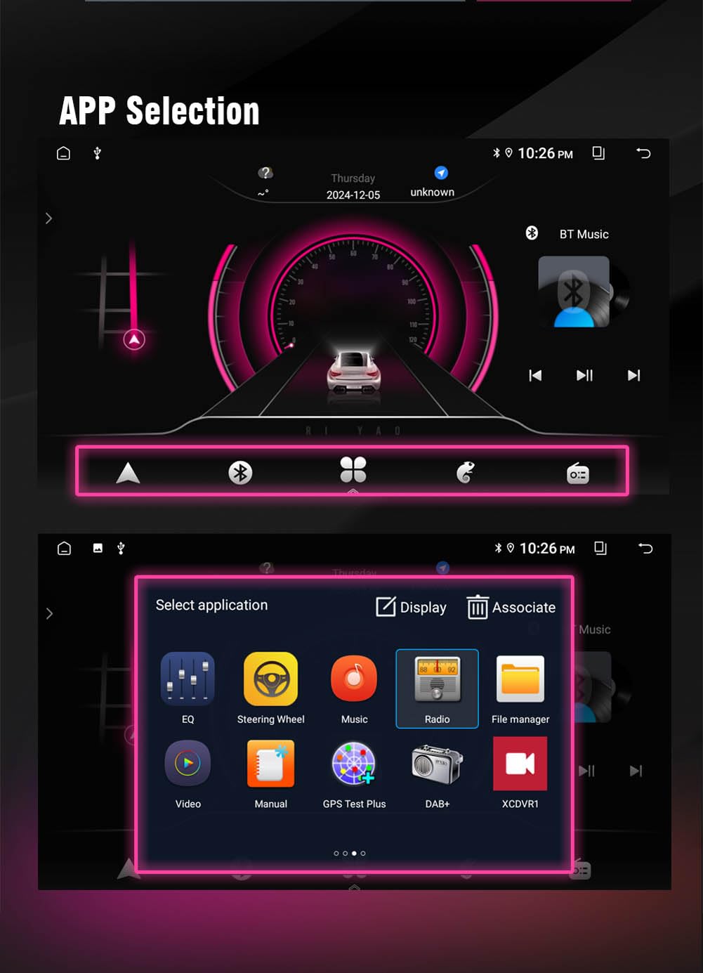 Autoradio da 7 pollici per Lancia Ypsilon Chrysler Ypsilon 2011-2020 Android 15 Carplay Navigazione Radio Lettore Video Multimediale Touch Screen Bluetooth GPS WiFi Android Auto (4 Core 2+32GB)