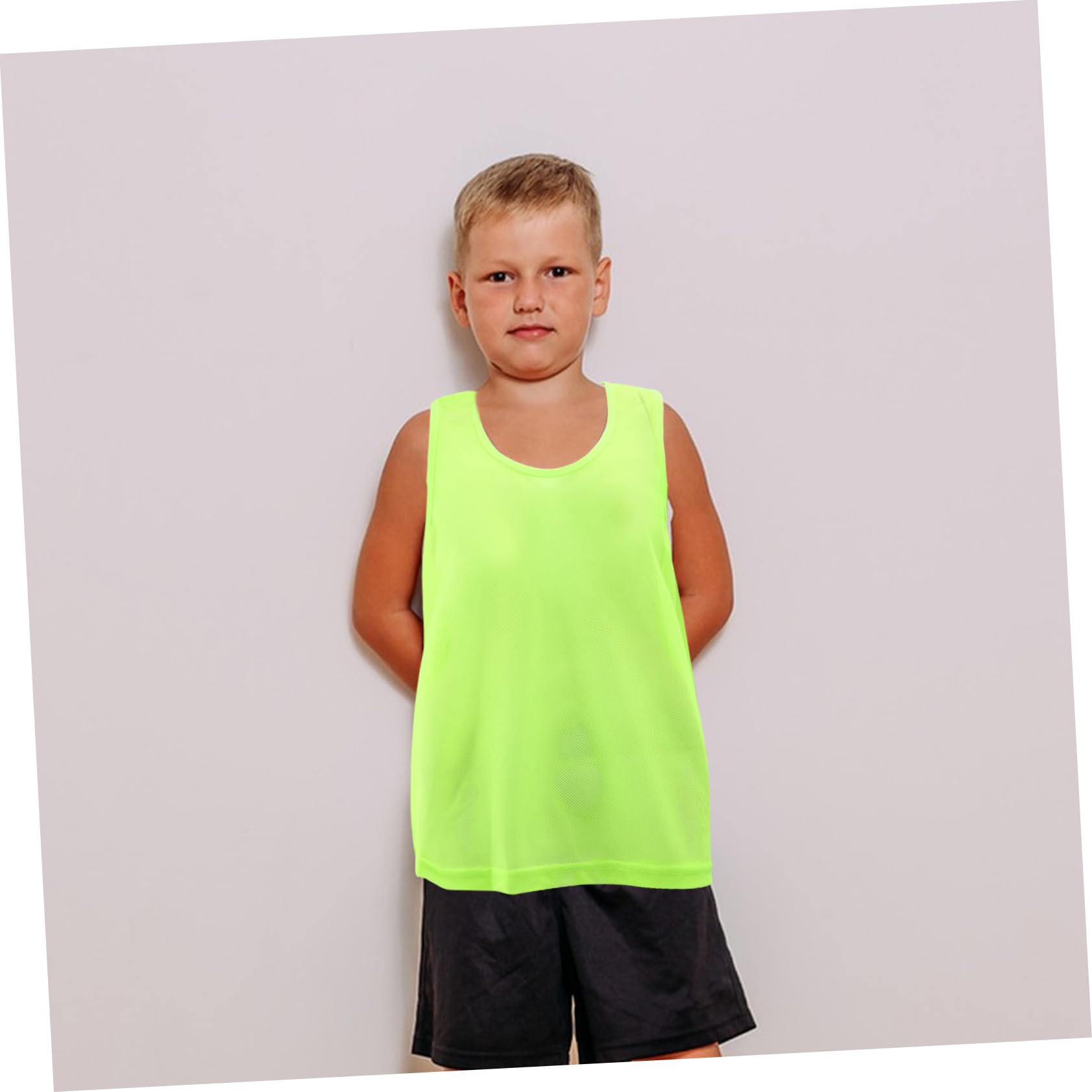 HEALEEP Football Training Vest Set 6 Pack Soccer Pinnies Pockets Breathable Polyester Vest for Youth Adults Basketball Volleyball