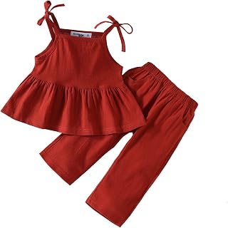 Camiseta infantil recém-nascido infantil bebê meninas primavera verão algodão sólido sem mangas colete calças