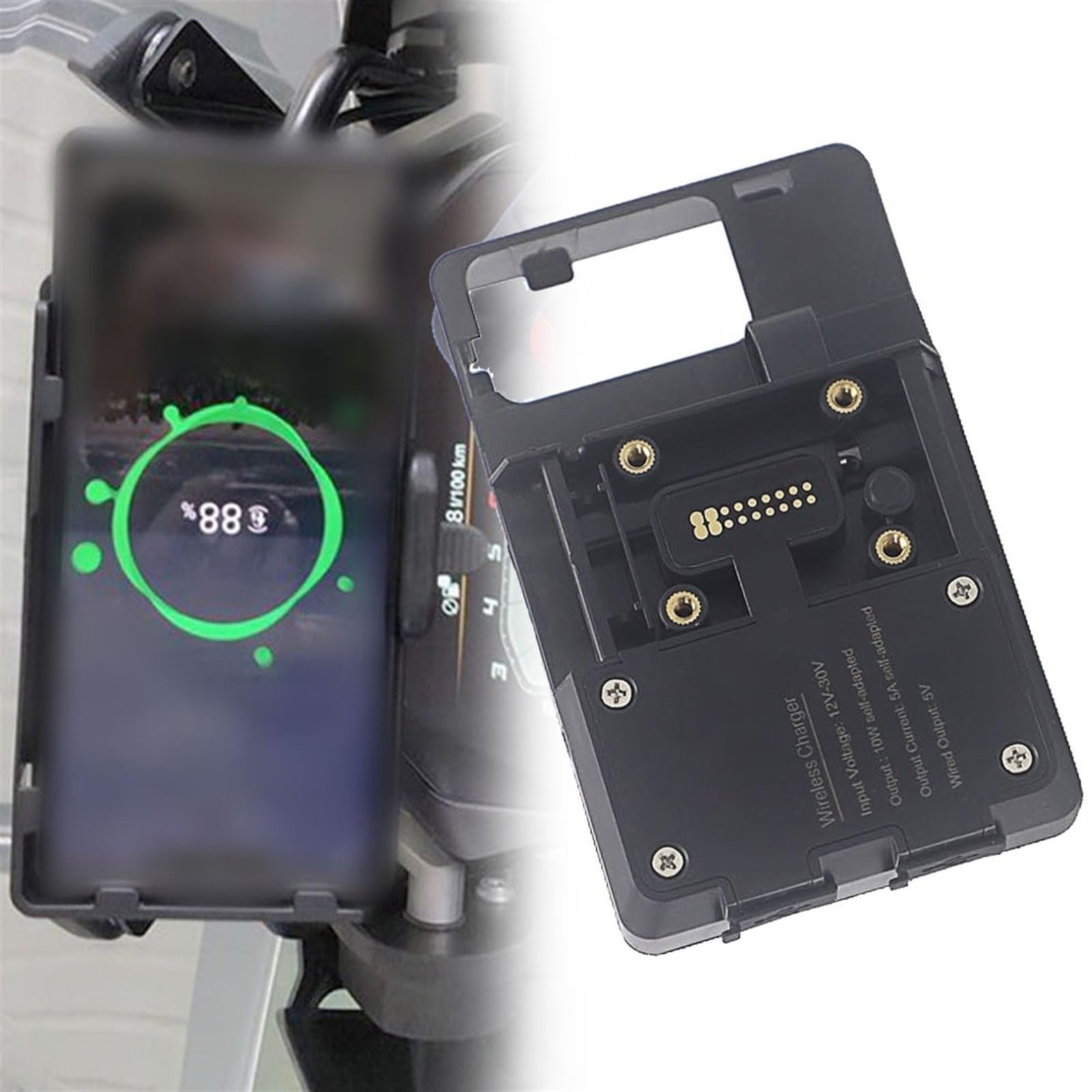 Motocicleta para BMW R1200GS R1250GS ADV F700GS F800GS F900R CRF1000L Cargador De Carga Inalámbrico Soporte Navegación para Teléfono GPS