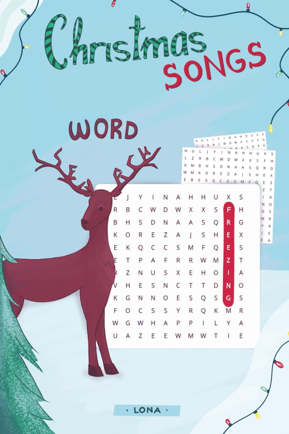 Christmas Songs Word Search: 55 Festive Holiday Puzzles with Classic Christmas Song – Includes Solutions – 6x9 Inches