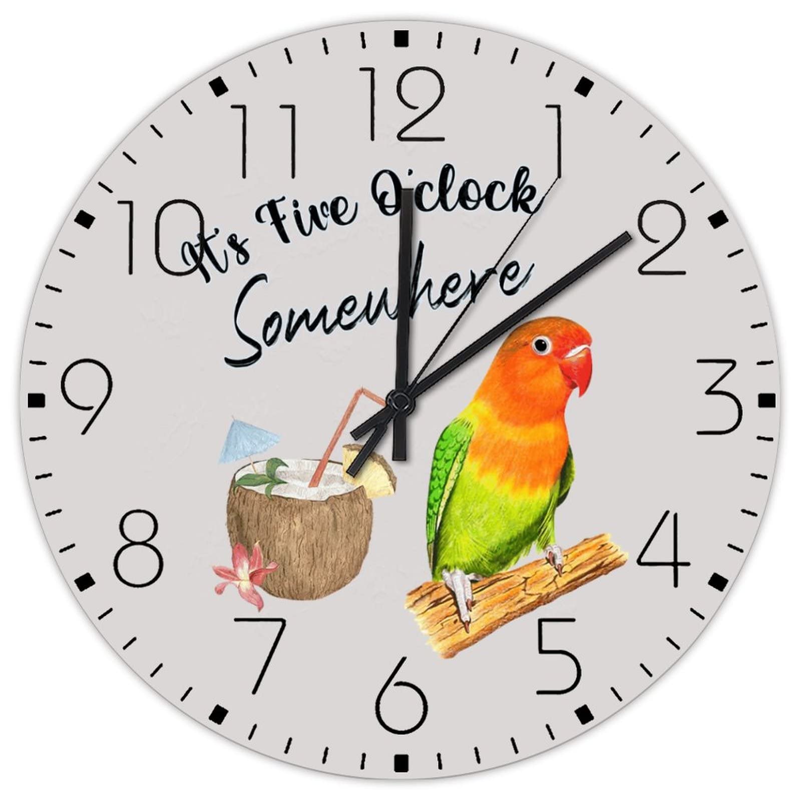 Horloge murale en bois vintage de 38 cm, la solution pour habiller un mur vide sans l'alourdir