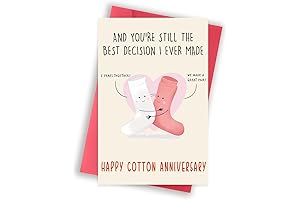 Funny 2nd Anniversary Card for Him or Her: Happy 2 Year Anniversary Card