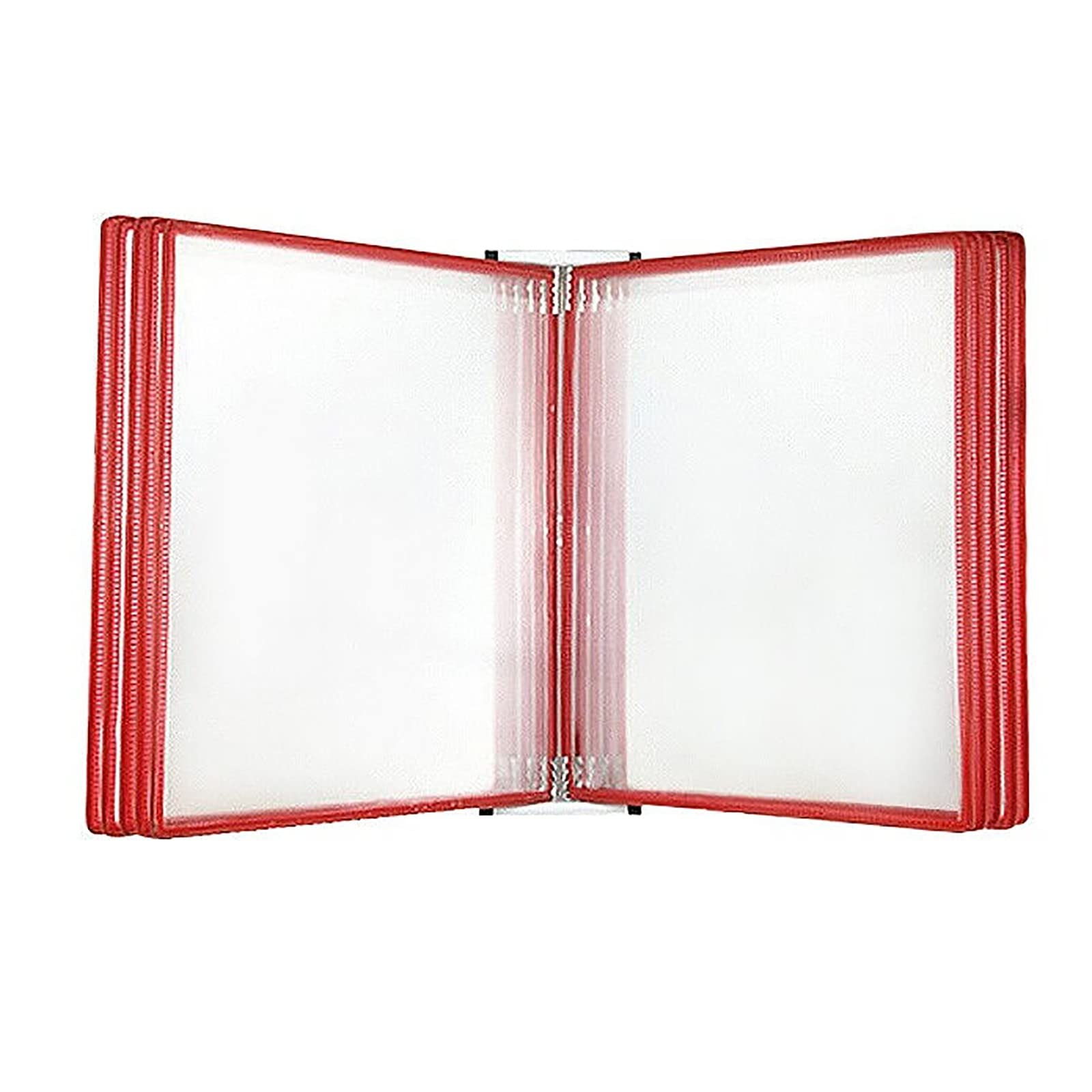 Zxffhdhjh Red Display Folder， Wall Mounted File Hol A4 Letter Paper Size Magnetic Document Holder, Display(Red)