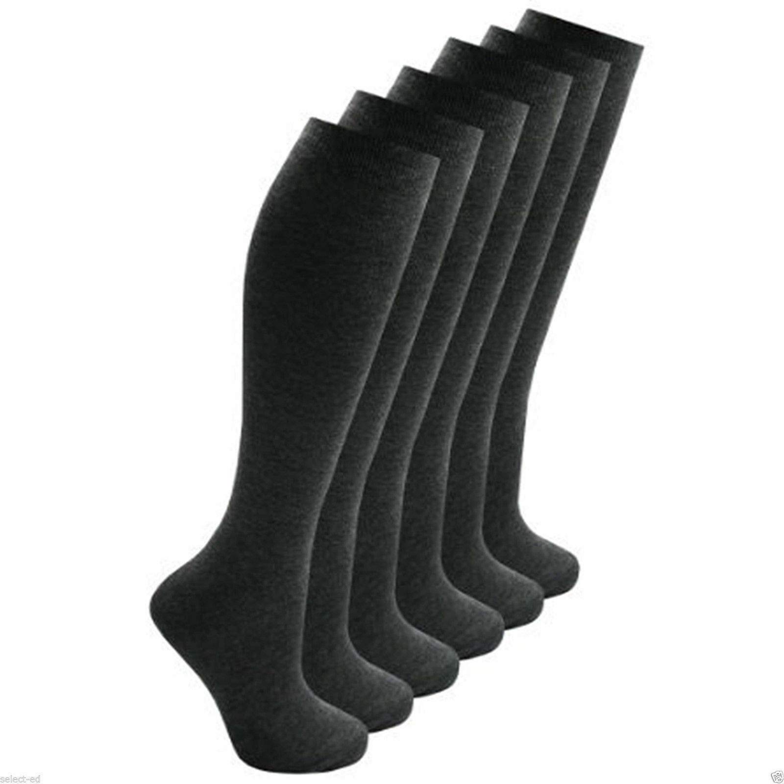 Bonjour Women's Grey Bonjour® Six Pairs Of Cotton Knee High Socks (Grey)