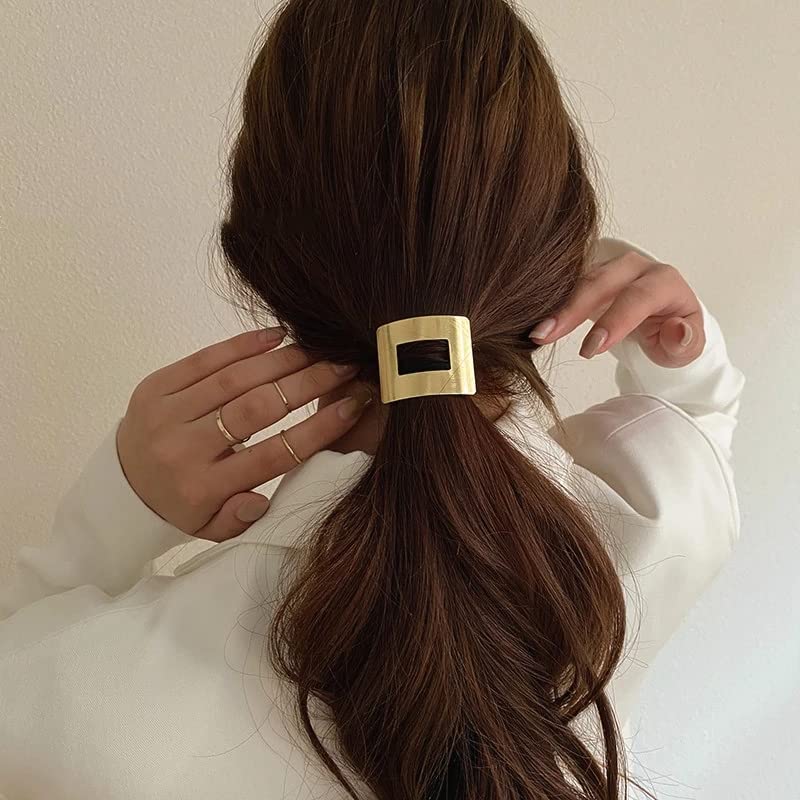 Miniatura 5 de 4 piezas para coleta de caballo, banda elástica para el cabello, accesorios para mujeres y niñas, 4 estilos (dorado)
