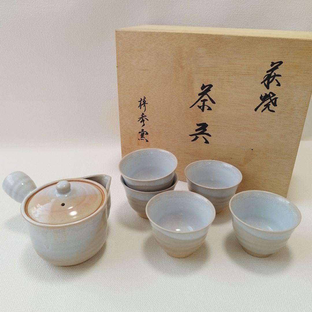 京都雲楽窯 茶器セット 京焼清水焼 桜もみじ 陶器 湯呑み茶碗 急須