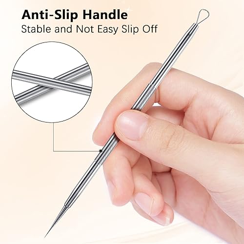 Vista 13 de Limpiador de puntos negros Bestope para acné, sin riesgo, con estuche metálico