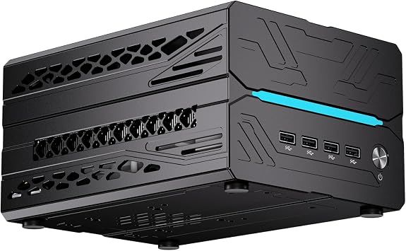 msecore AI Mini PC - 14th Gen Intel Core i9-14900F 24-Core Processor, 64GB DDR5 RAM, 4T PCIE 4.0 SSD, GeForce RTX 5060Ti 16GB GDDR7 Graphics, 8K, WiFi 6e, 4* Display, Windows 11 Pro
