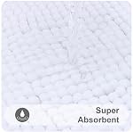 Kitinjoy Tapis de bain antidérapant Chenille, matelas de salle de bain extra doux, matelas pour bain super absorbant pour salle de bains, tapis de bain à sec rapide à la machine, 16"x24", blanc
