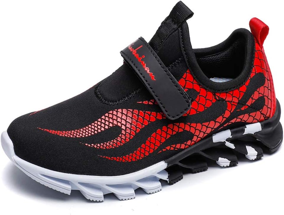 MEI NIAN GUAN 男の子 女の子 クール 快適 スクールシューズ テニス アスレチック ランニング スニーカー リトル/ビ