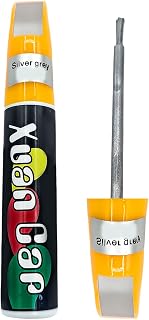 Car Scratch Paint Pen, Touch Up Paint, Car Paint Touch Up, Waterproof, Quick Repair, Suitable for removing car scratches (Silver Gray)