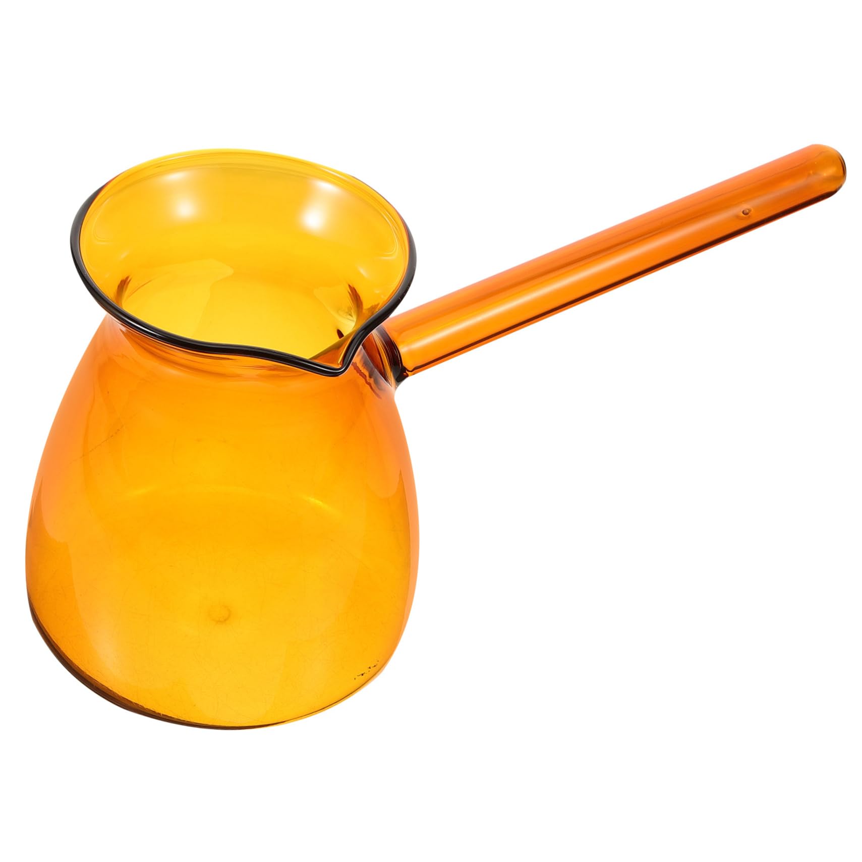 BRIGHTFUFU Glass Coffee Pot Water Pitcher Kettle Coffee Makers Coffee Mug Water Jug Coffee Machine Glass Beverage Jug Tea Cup Glass Pot Glass Milk Jug Glass Milk Mug Tea Glass Cup Light Brown