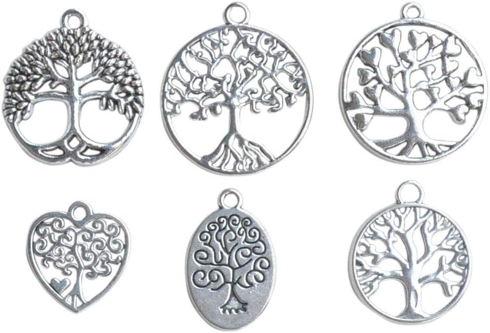 Mixed Charms Silver DIY Charms Pendants Wholesale Bulk Lots Jewelry Making Charms for DIY Crafting, Necklace Bracelet Jewelry Making Accessory