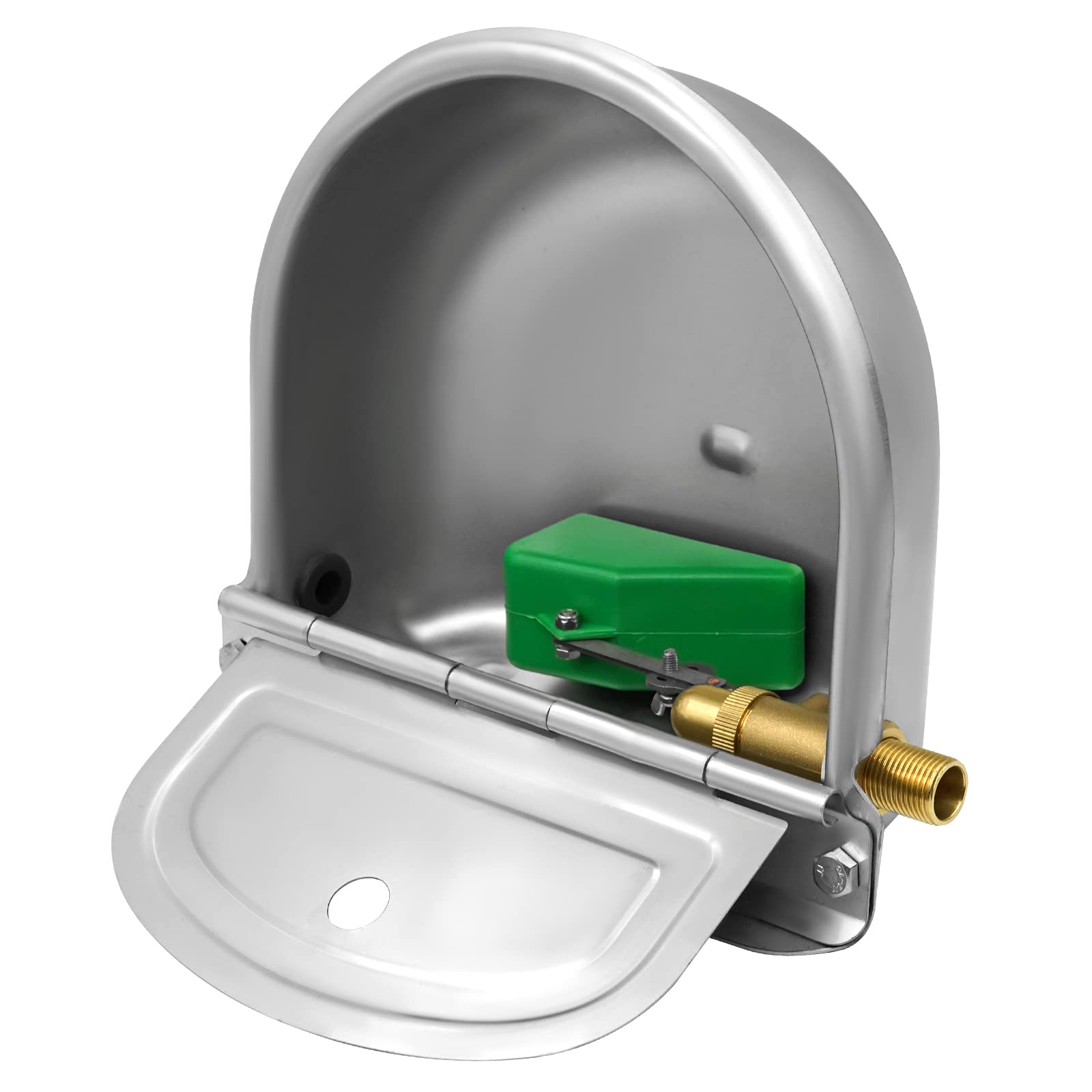 Abbeveratoio automatico in acciaio inox con valvola galleggiante per cani, cavalli, capre, pecore