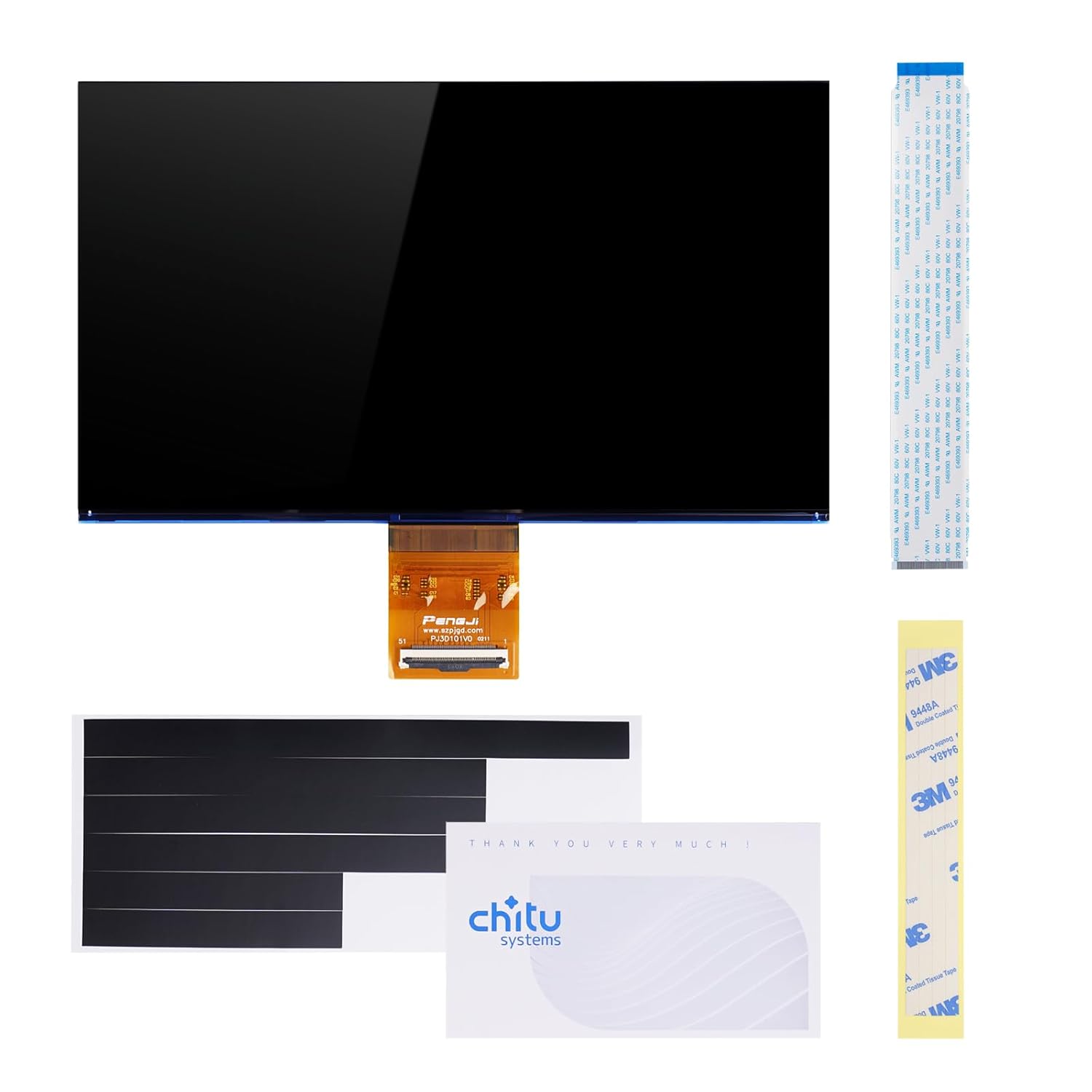 Chitu Systems for Anycubic Photon Mono M5s Pro/Photon Mono M7 Pro Screen Replacement, 10.1 Inches 14K Monochrome LCD Screen 13320x5120 Resolution