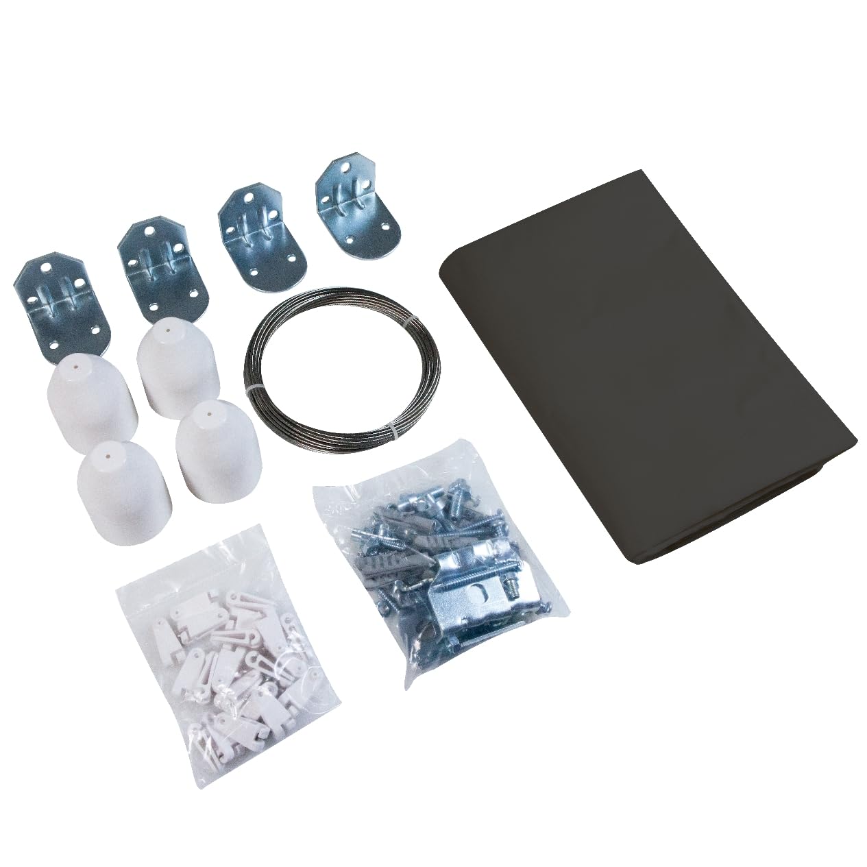 Windhager Sonnensegel-Seilspann-Set, 270 x 140 cm, Sonnenschutz, atmungsaktiv, Polyestergewebe