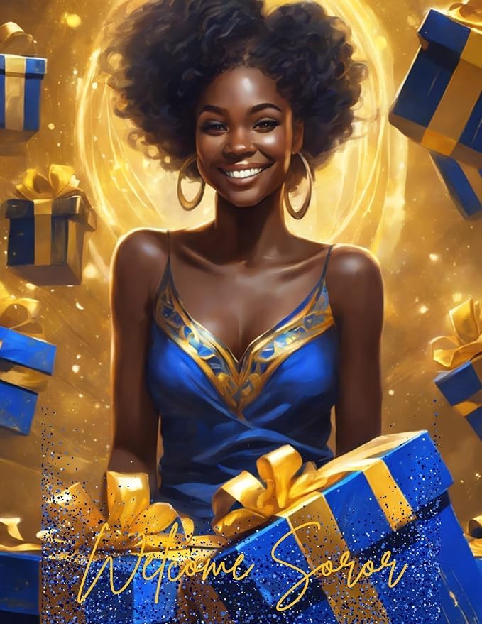 Image of Sisterhood Welcome Greeting Cards (Blue and Gold)