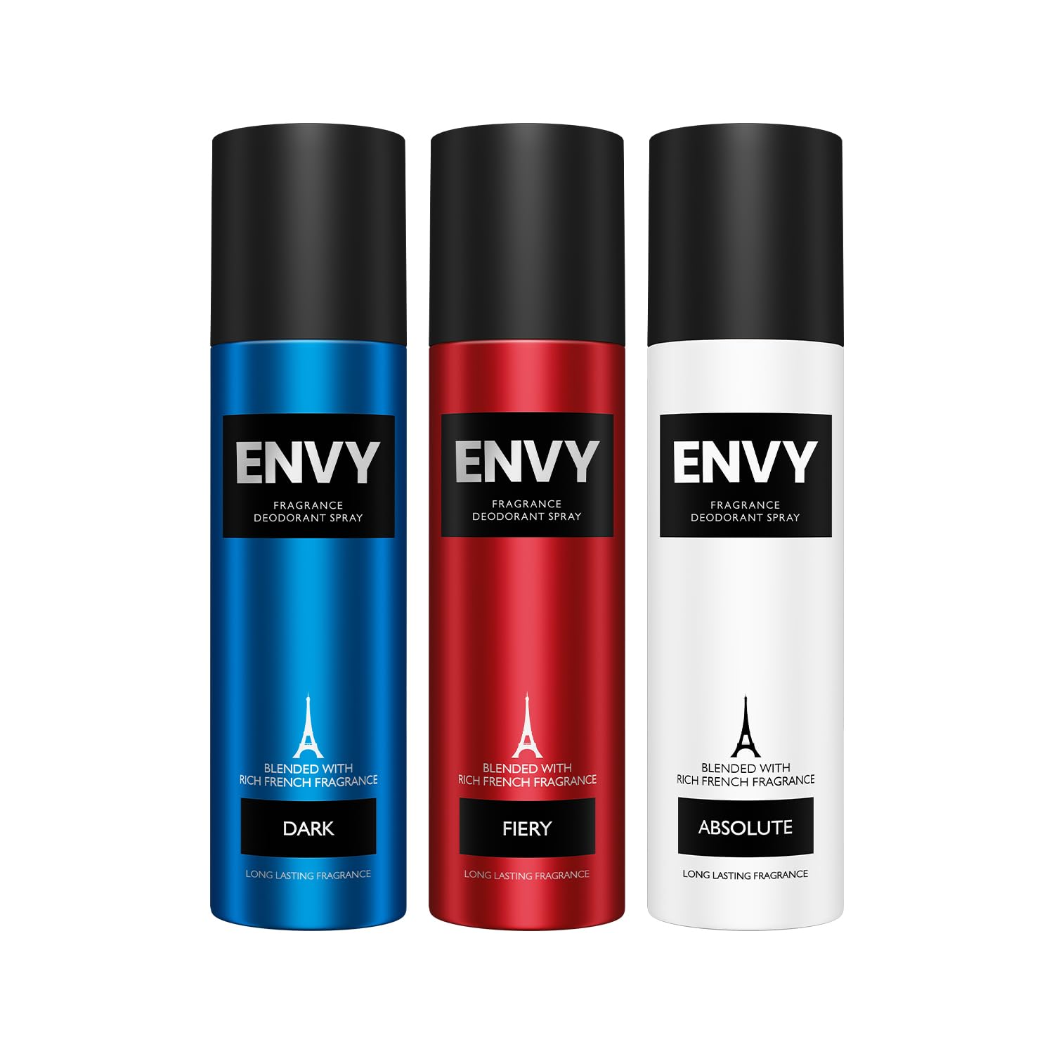 ENVY Fiery, Dark & Absolute Deodorant For Men -140 ML Each, Pack of 3 | Long Lasting Deodorant Fragrance Scent-image-6