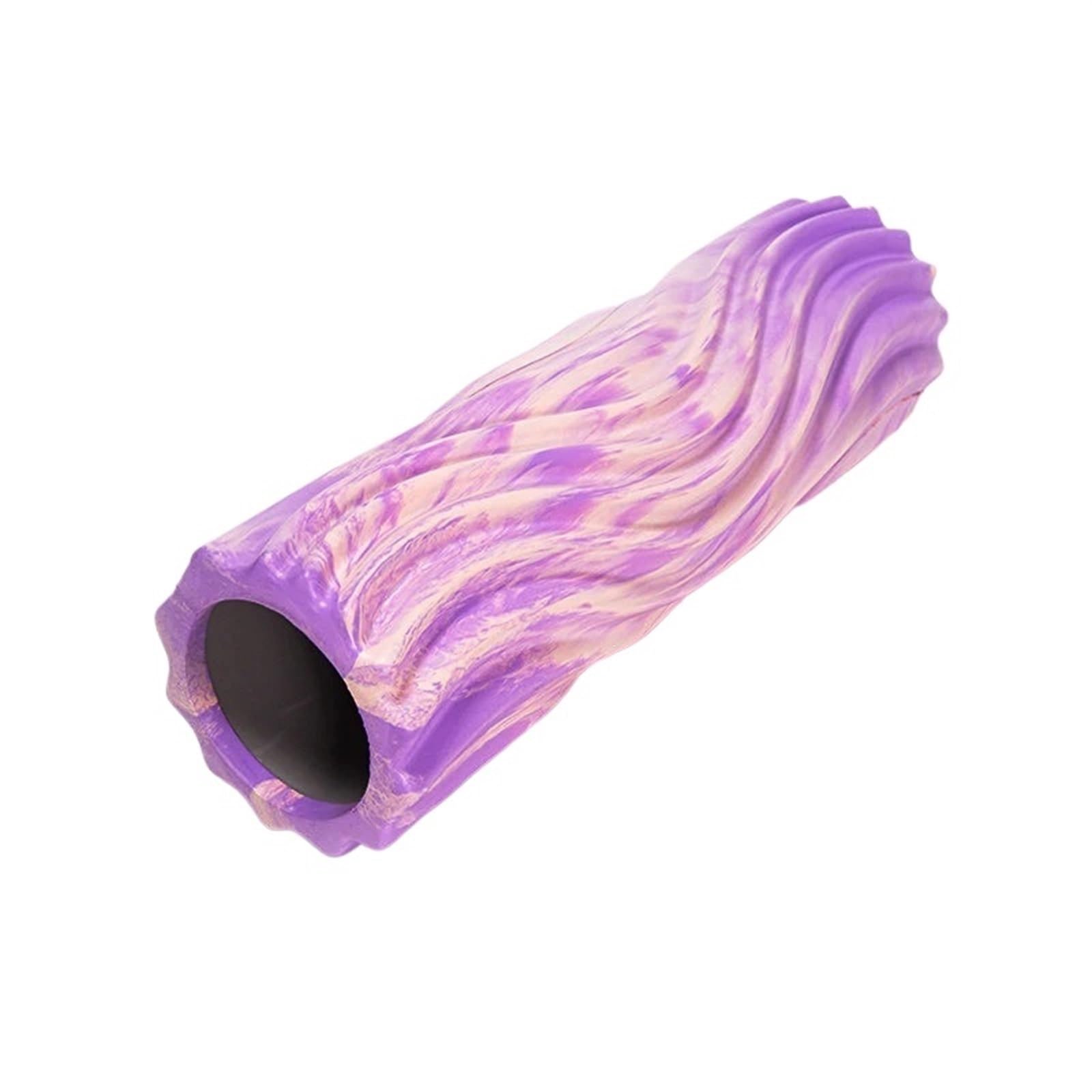 foam roller Rodillo De Espuma For Yoga, Eje, Relajante Muscular For Fitness, Masaje Hueco, Columna para Espalda Piernas y Yoga(45cm purplewhite)
