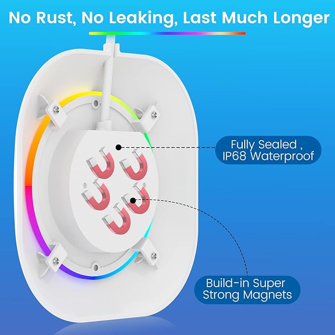 Luz LED para Piscina 10W con Control APP, RGB, IP68, 12V miniatura 4