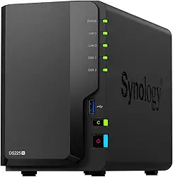 Synology DiskStation DS225+ de 2 compartimentos (sem disco)