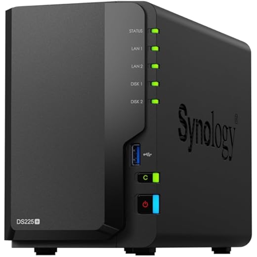 Synology 2-Bay NAS DS225+ Diskless