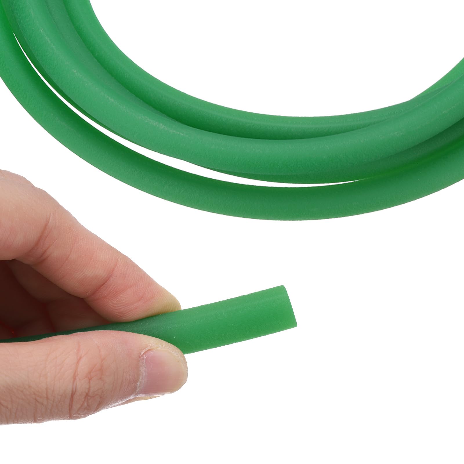 QUARKZMAN Courroies Rondes en Polyuréthane 10 mm de Diamètre Verte | Courroie en Pu pour Transmission, 3 Mètres 10 Pieds de Longueur, Surface Rugueuse