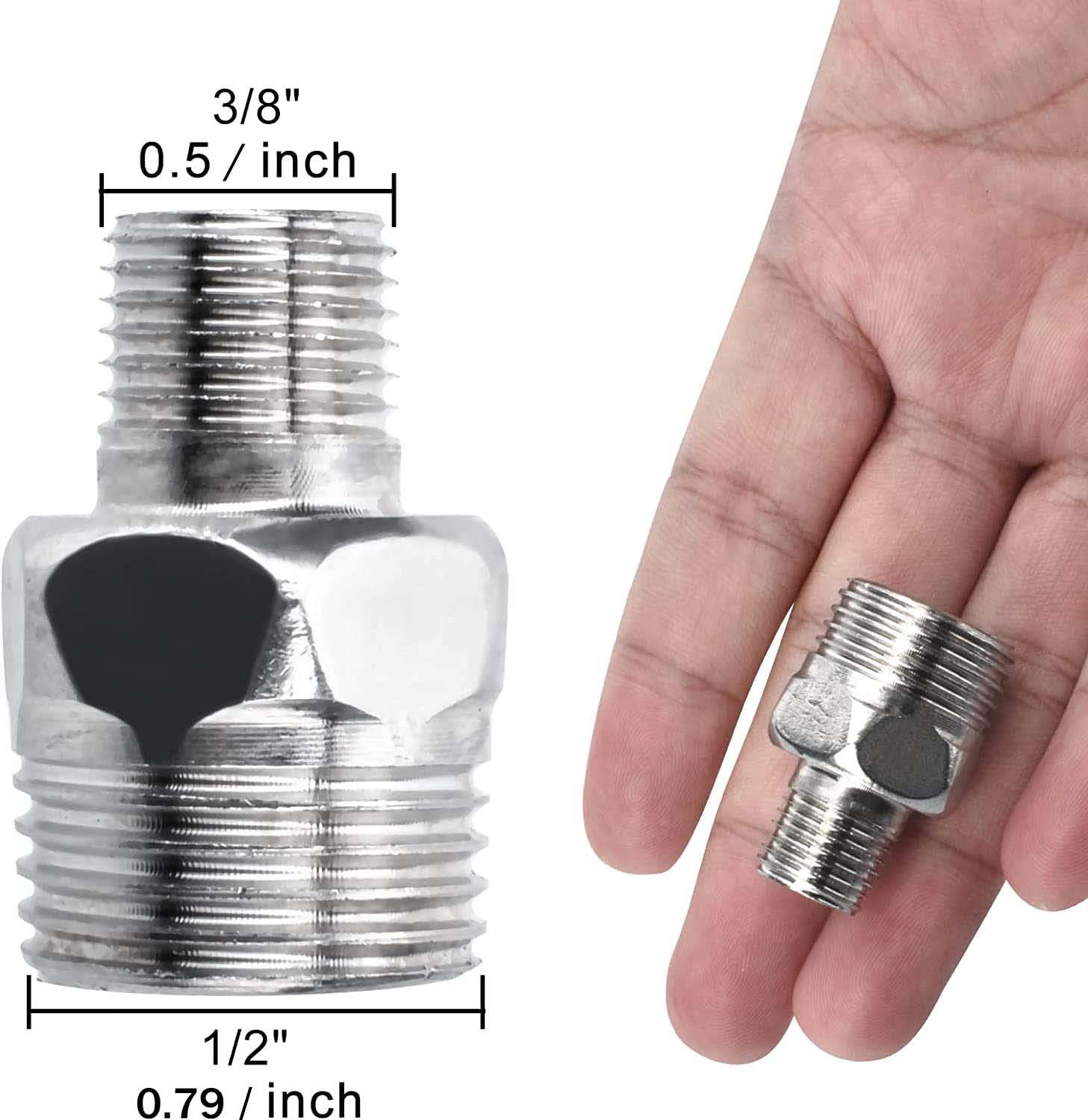 Amazon.co.jp: 2パック 蛇口アダプター 1/2インチから3/8インチ