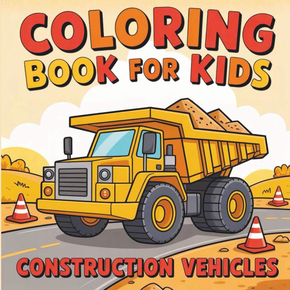 Coloring Book Construction Vehicles: Vehiclec | Construction | Coloring Book Vehicles for Kids | Coloring Book Construction for Kids | Coloring Book for Girls & Boys