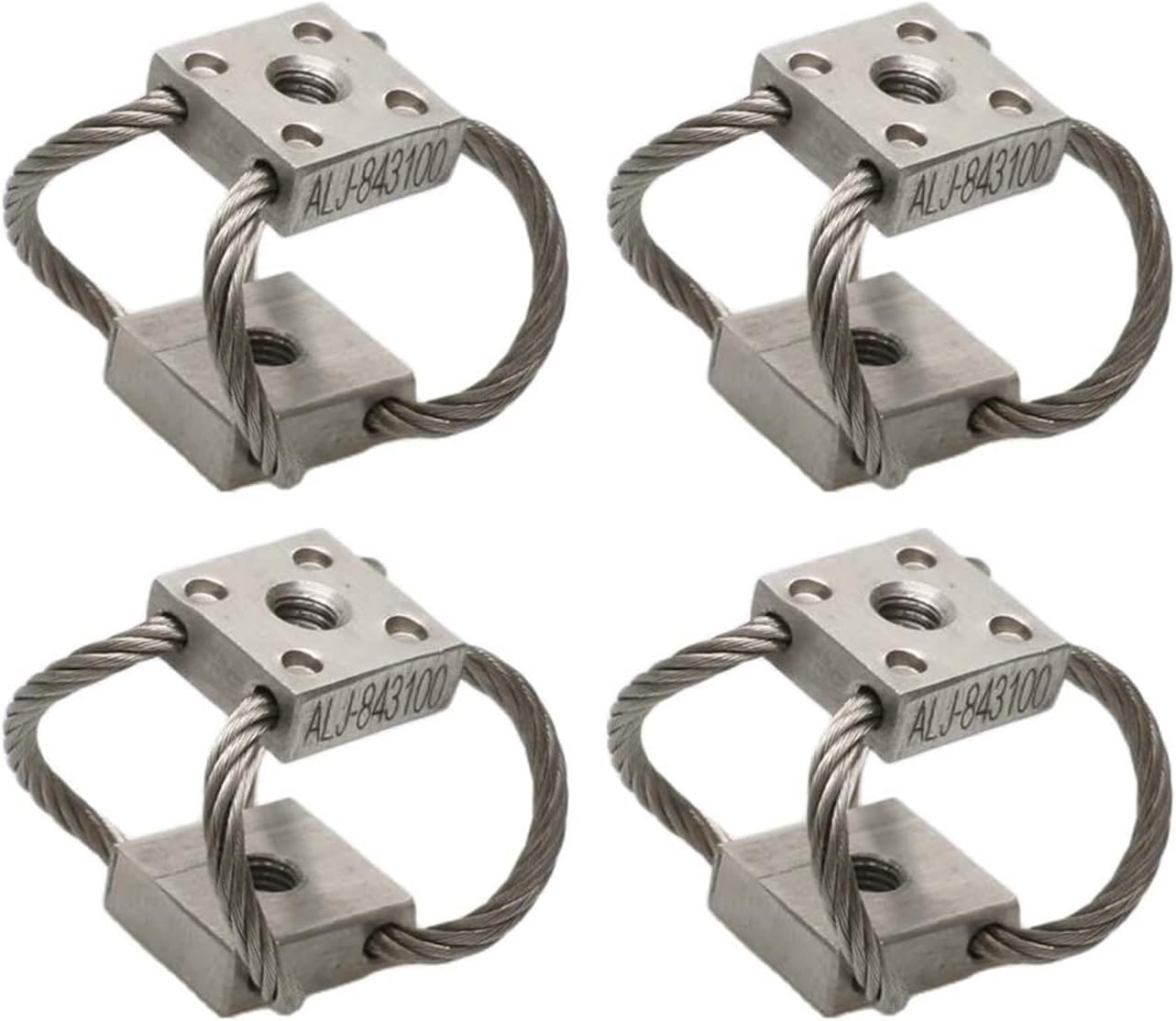4PCS RC UAV Aerial Photography Shock Absorbe Stabilizer 304 Stainless Steel Camera Gimbal Suction Cup Mount Isolator 0-8.8KG Load for Helicopter Drone Car Medical Van Stretcher (4pcs ALJ 843100)