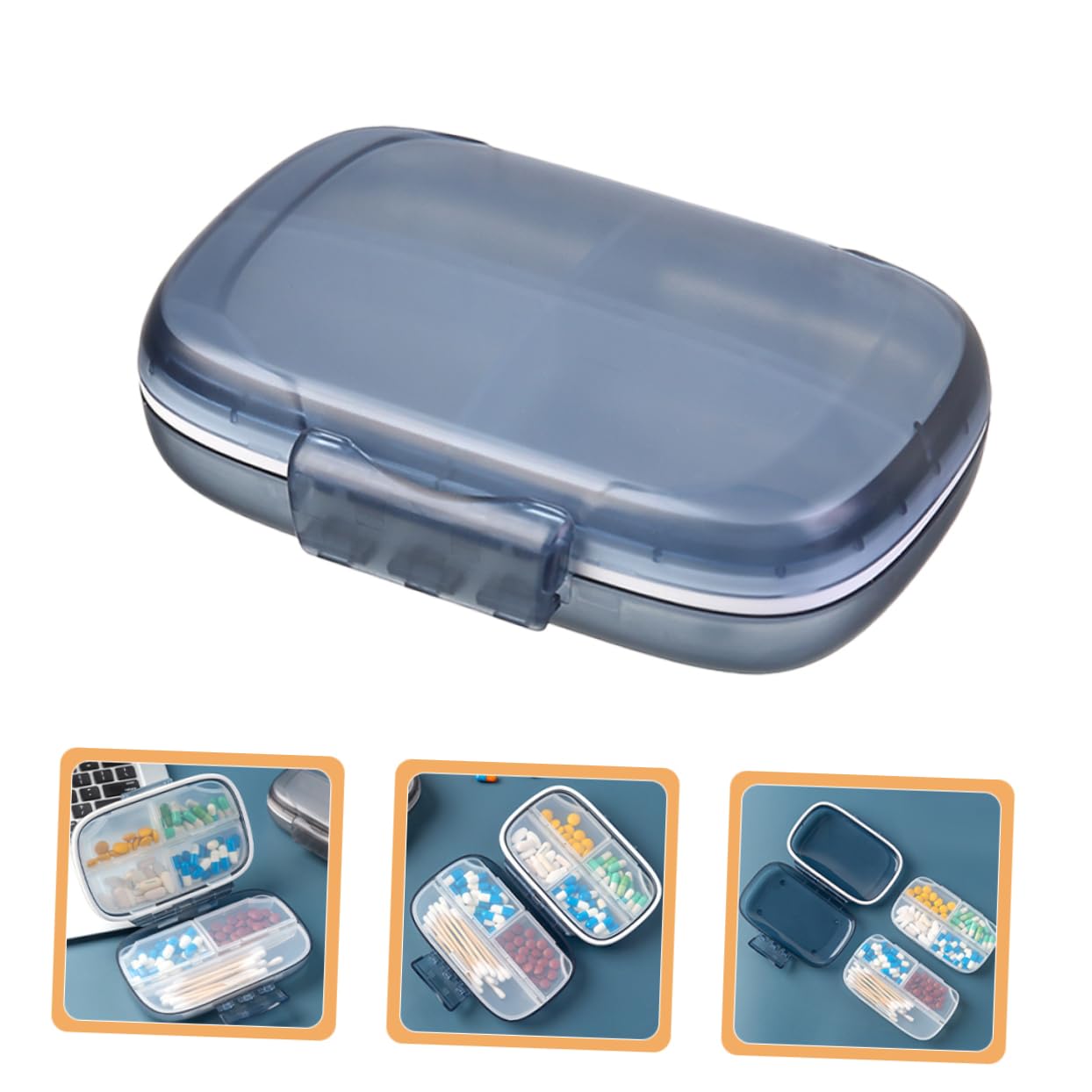 PACKOVE 5piezas Organizador De para Estuche Portátil Compartimentos Caja De Almacenamiento para y Gran Capacidad Color