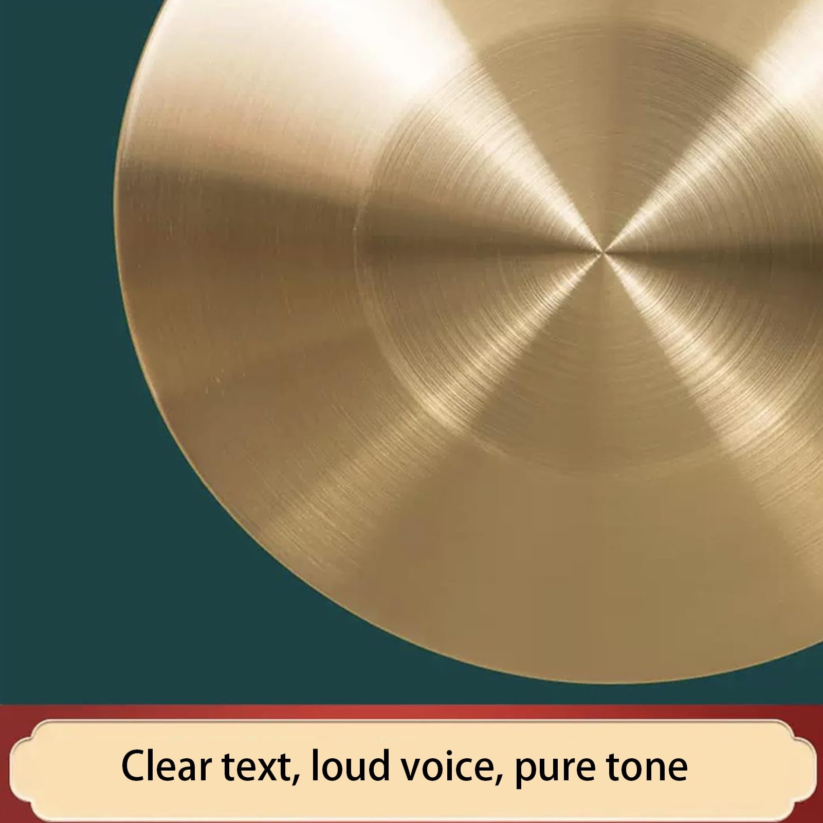 Gong Tam Tam de 50 cm, gong Chau tradicional y auténtico, instrumento de percusión tradicional chino de cobre decorativo for el hogar y la oficina