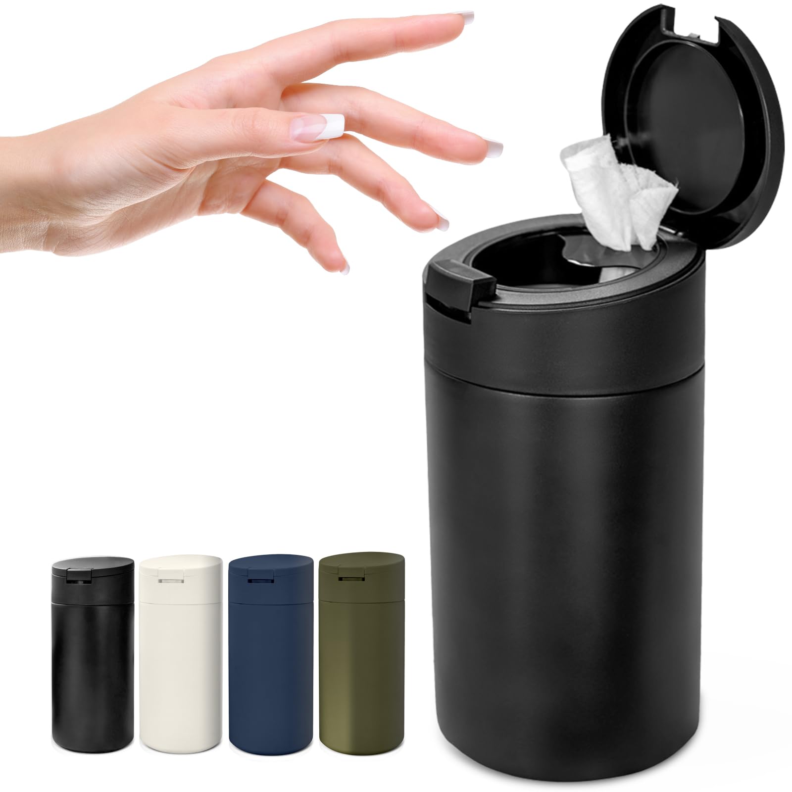 Extra Large Refillable Disinfecting Wet Wipes Dispenser (Black) | Fits Clorox, Lysol, Bleach, Sanitizing Wipes | Durable Reusable Wipes Holder for Kitchen, Bathroom, Office | Gosnold Home & Garden
