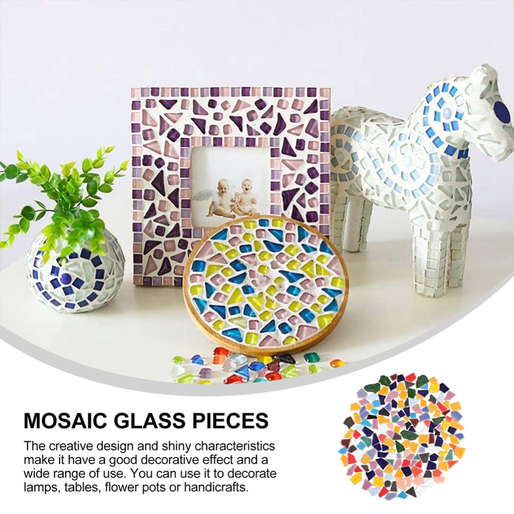FOMIYES 1sacchetto Mosaico Ceramico Per Decorazione Di Piastrelle Irregolari Colorate Per Giardino e Interni Materiale Fai Da Te Per Progetti Creativi